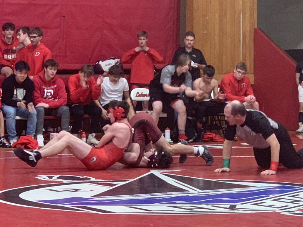 Detroit Lakes Wrestling Places Third At MidState Conference Meet; Five