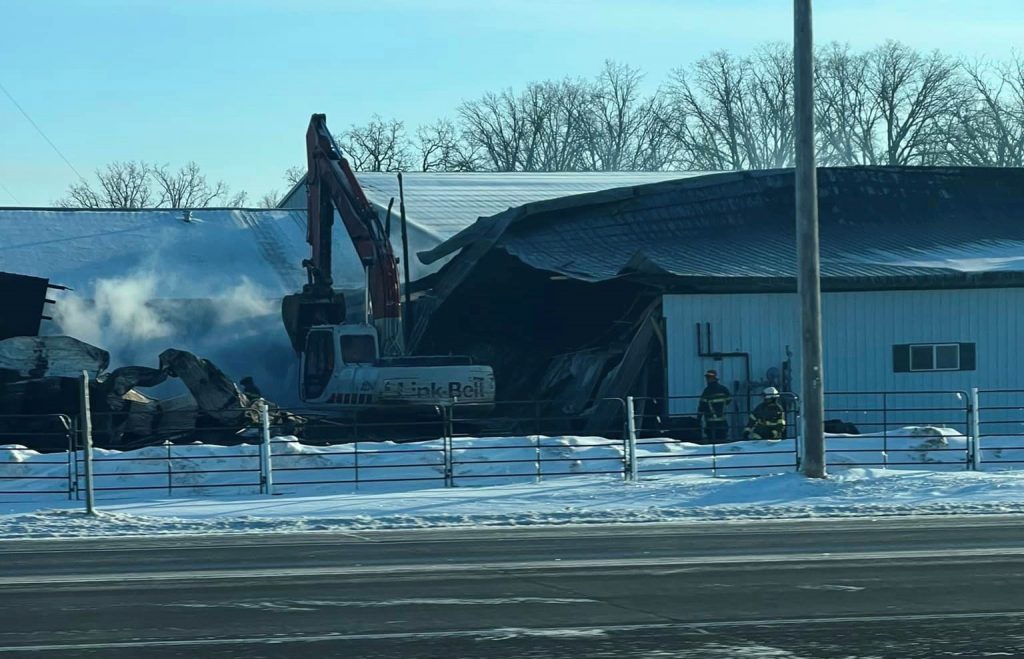 Fire Crews Respond To Early Morning Fire At RJ Horse Sales In Verndale